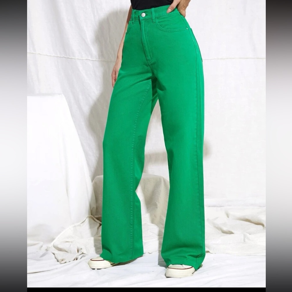 Kelly green jeans